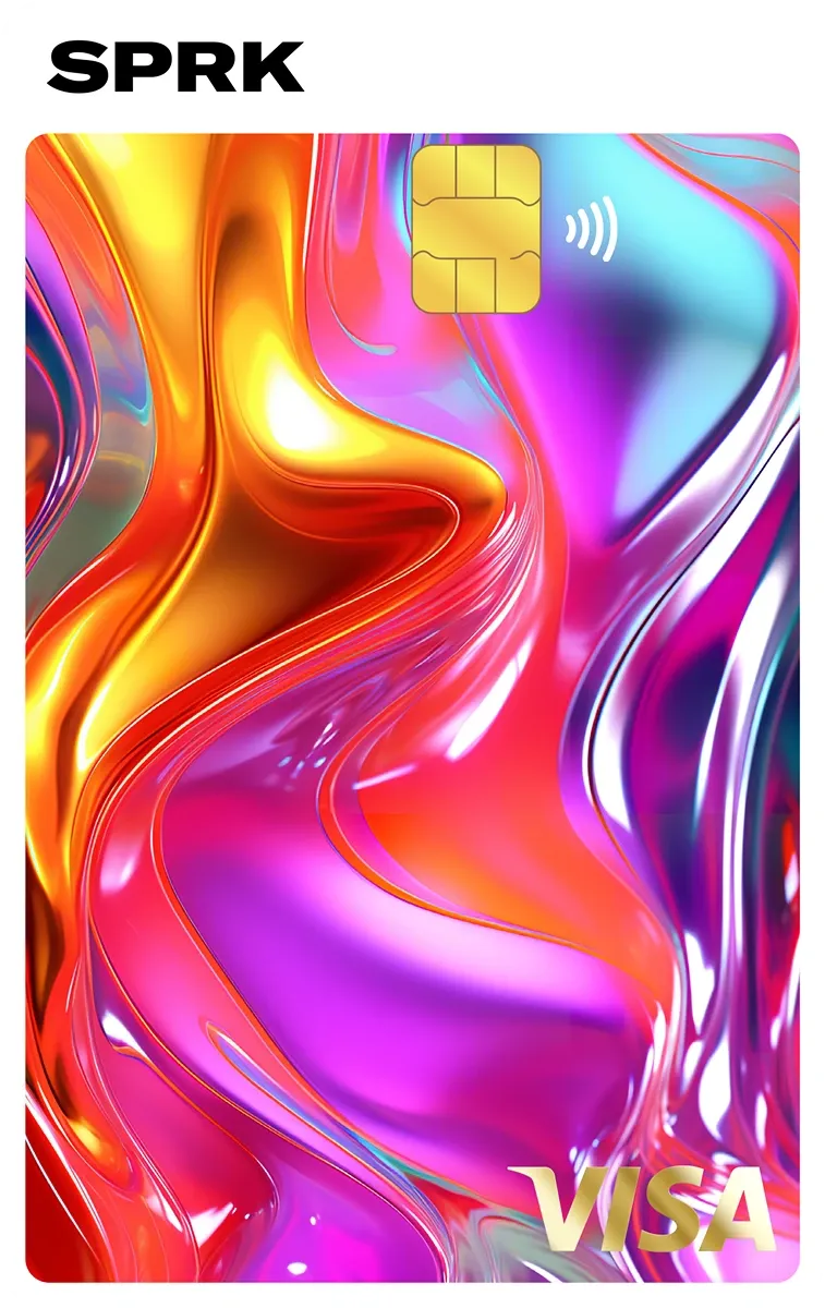 Spriggy Lava prepaid card design