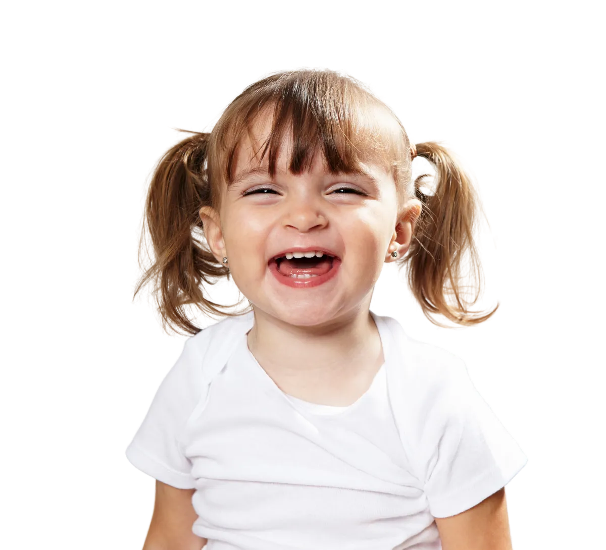 Young child laughing