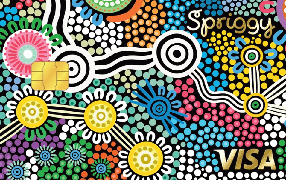 Spriggy Country in Colour indigenous card design